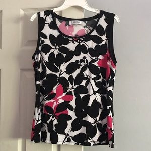 NWOT Jones Studio Floral Sleeveless Top
